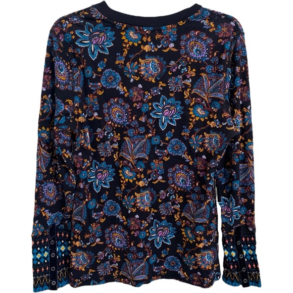 NWT New Sundance Perfect Pathways Floral Print Long Sleeve Top Size Large - Picture 4 of 12